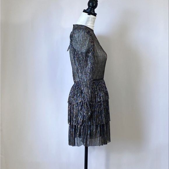 SABINA MUSÁYEV Monique Metallic Minidress size XS - Picture 10 of 12